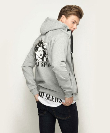 Original Full Zipped Hoodie Heather Grey Rozm.S- XXL