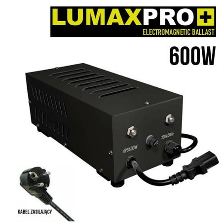 Zasilacz Pół-Elektroniczny Do Lamp HPS i MH 600W, Lumaxpro Z Regulacją (Super Lumen)