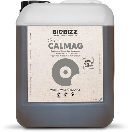 Biobizz CalMag 5L, Organiczny Nawóz Na Niedobory Wapnia i Magnezu