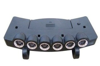 Latarka "CAP LIGHT" ACTIVE EYE (6xLED), do obserwacji roślin w nocy (specjalne, obojętne światło)