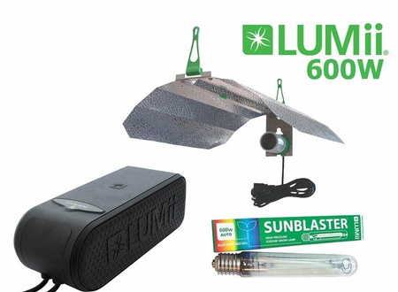 Zestaw HPS Lumii TIMA 400, odbłyśnik Maxii, SunBlaster