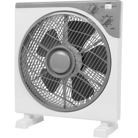 Wentylator Box Fan Cornwell Electronics, 230V, 3-Biegowy, z Oscylacją, 50W, 40x40x13cm, fi-30cm 